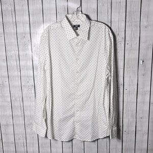 Express slim 1MX printed button down shirt size XL